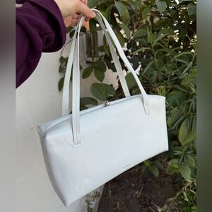 Jil Sander Off-White Leather Shoulder Bag